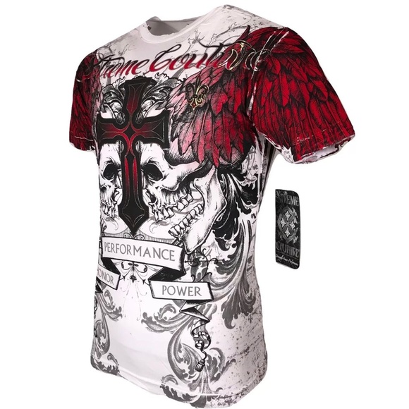 Affliction Other - XTREME COUTURE by AFFLICTION Men's T-Shirt CARNIVORE Skulls Biker MMA